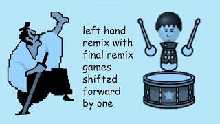 LeftHand Remix with Final Remix Games shifted forward by 1 Rhythm Heaven Custom Remix [upl. by Niklaus]