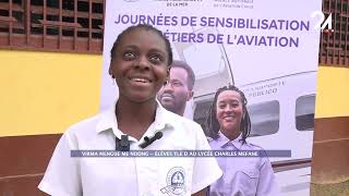 GABON SOCIÉTÉ L’ANAC À LAMBARÉNÉ POUR LA SENSIBILISATION DES JEUNES AU MÉTIERS DE L’AVIATIO [upl. by Ainesy167]