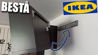 IKEA BESTA  How to fix TV wall cabinet  Fixer meuble haut murale [upl. by Sualkin]