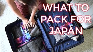 WHAT TO PACK FOR A JAPAN TRIP [upl. by Irtak343]