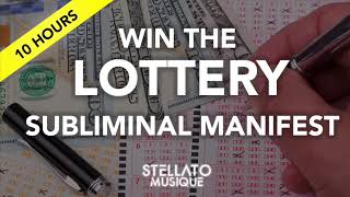 WIN THE LOTTERY SUBLIMINAL MANIFEST AUDIO  Relax Sleep Study Focus  10 HOUR Binaural Beats [upl. by Scarito]