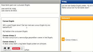 Examen Lezen inburgering A1 Tekst 8 [upl. by Nemracledairam]