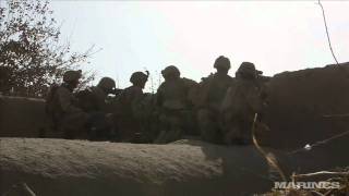 Raw Video Marines in gunbattle with Taliban [upl. by Lingwood]