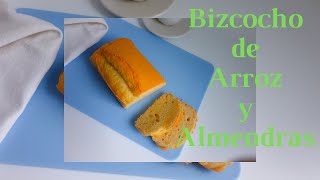 Bizcocho de harina de arroz y almendrassin gluten5 minutos [upl. by Annabell14]