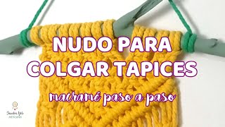 Aprende a COLGAR TU TAPIZ con este sencillo nudo [upl. by Goode]