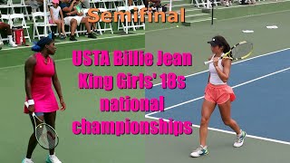 USTA girls 18 national championships 🔥 Clervie Ngounoue vs Valerie Glozman 🎾 USTA tennis 2023 🔥🎾 [upl. by Mainis]