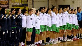 Hymne Algérien handball féminin CergyAlgérie [upl. by Suivatra]