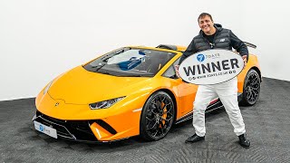 Fabio Oliviero Collecting His 69p Lamborghini Performante [upl. by Halilak]