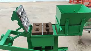 QMR240 manual hollow bricks making machine [upl. by Navad]