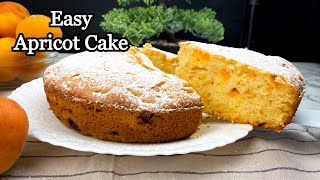 Easy Apricot Cake Recipe  Cooking Craft [upl. by Ahsaetan837]