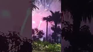 Okada fireworks fire fireworks bodybuilding casino [upl. by Amuh]