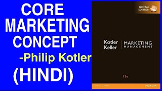 CORE MARKETING CONCEPT HINDI  MARKETING MANAGEMENT BY PHILIP KOTLER  15E GLOBAL  BUSINESS [upl. by Ahsenit]