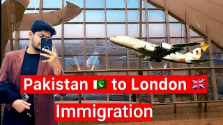 Pakistan🇵🇰 to Uk🇬🇧My first International Flight  Uk Immigration  Accomodation ukukflightpaktouk [upl. by Sisile81]