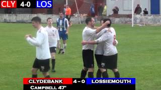 Clydebank v Lossiemouth United 251014 [upl. by Grogan]