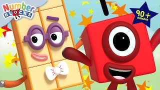 Kindergarten Math  Numberblocks  Full Episodes  90 Minutes Compilation  123  Numbers Cartoon​ [upl. by Tarrel]