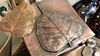 Chasing and Repousse  Copper Bodhi Leaf [upl. by Fiel116]