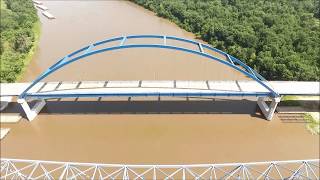 Meredosia IL Bridge update June 16 2018 [upl. by Amsirp]