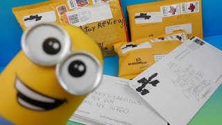 FASTFOODTOYREVIEWS VIEWER FAN MAIL 8232015 Plus WINNERS of MINIONS HOME SPONGEBOB SCOOBYDOO SETS [upl. by Leckie]