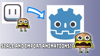 How to Import and Scale Animated SpriteSheets from Aseprite to Godot VERY EASY [upl. by Aihseit]