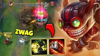 Ziggs Support deletes entire turrets with one click 15 PLATES  GG [upl. by Adnhoj]