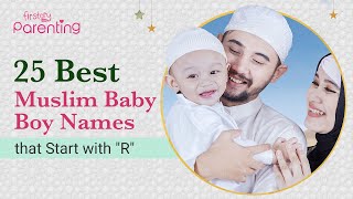 25 Best MuslimIslamic Baby Boy Names Starting with quotRquot  Muslim Boy Names  Islamic Boy Names [upl. by Rebekkah460]