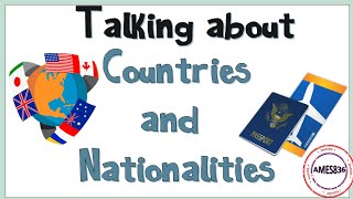 Talking about countries and nationalities  English Language [upl. by Hime]