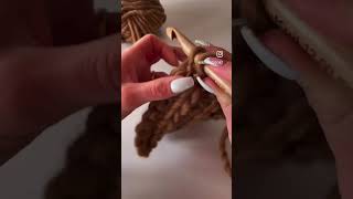 Costa inglese a uncinetto 🤎crochet uncinetto craft diy yarn tutorial crochettutorial croche [upl. by Schreibe]