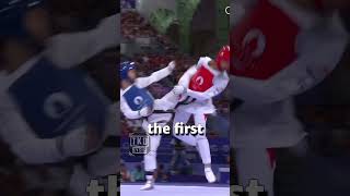 HOW TO DOUBLE ROUNDHOUSE KICK in taekwondo [upl. by Ahsirak]