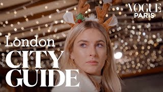 Christmas in London Camille Charrières 7 best addresses  City Guide  Vogue Paris [upl. by Ahsikcin]