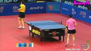 Shen Yanfei vs Lee Eun Hee 2010 Polish Open [upl. by Anaylil721]