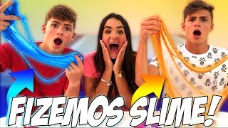 MINHA PRIMEIRA VEZ FAZENDO SLIME COM A LORRAYNE DEU CERTO •Irmãos Scribel• [upl. by Yenruoj]