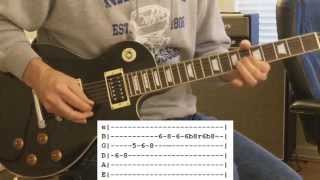 Rockford Files Guitar Solo with Tab [upl. by Harim]