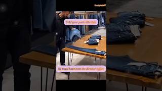 How to Fold Jeans to Save Space [upl. by Etnoval34]