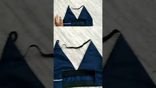 DIY bralette top  Upcycling shorts upcycling diy [upl. by Sydelle]