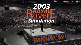 2003 Royal Rumble Simulation  WWE 2K23 [upl. by Bickart]