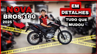 BROS 160 CBS PRETA 2025 TUDO O QUE MUDOU [upl. by Dukey]