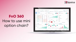 How to use Mini Option chain on FnO 360  Futures and Options Trading with 5paisa [upl. by Gaskins484]