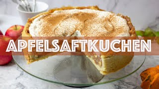 • ApfelsaftkuchenApfelweinkuchen  vegan  Apfelpuddingfüllung einfach und lecker  Aleks finest • [upl. by Nivrehs]