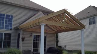 Gable style Pergola with Double Rafters by Archadeck [upl. by Ardnaed]