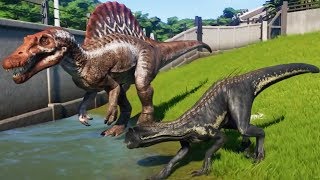 INDORAPTOR Vs SPINOSAURUS  Jurassic World Evolution [upl. by Doraj]