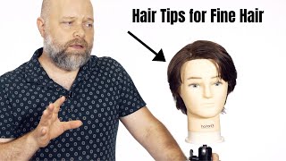 Hair Tips for Fine Hair  TheSalonGuy [upl. by Ydac]