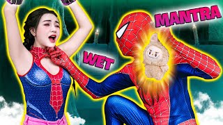 Spider Girl Obsessed with Bad Spiderman  How Rescue CRAZY SPIDERGIRL Escape in Bad Guy Lair [upl. by Llenwahs184]