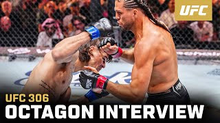 Diego Lopes Octagon Interview  UFC 306 [upl. by Guntar]