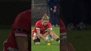 Kiera Bevans huge kick to secure victory Rugby Shorts WRWC [upl. by Jerrine]