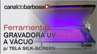 Nova Mesa Led UV Gravadora Reveladora de Tela de Silk Screen Serigrafia [upl. by Ttoile]