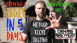 Brewing a lager in 5 days Method recipe and tasting [upl. by Hastings]