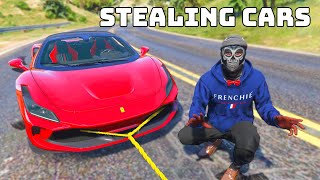 Stealing Cars Using A Rope In GTA 5 RP [upl. by Tayler]