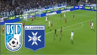 USL DUNKERQUE VS AJ AUXERRE PES 2021 GAMEPLAY [upl. by Lazaruk]