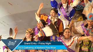 Friday Grand Entry  2023 Gathering of Nations  Powwowscom [upl. by Carline]