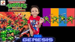 Teenage Mutant Turtles The Hyperstone Heist  Sega Genesis Emulado en pc [upl. by Anytsyrk]